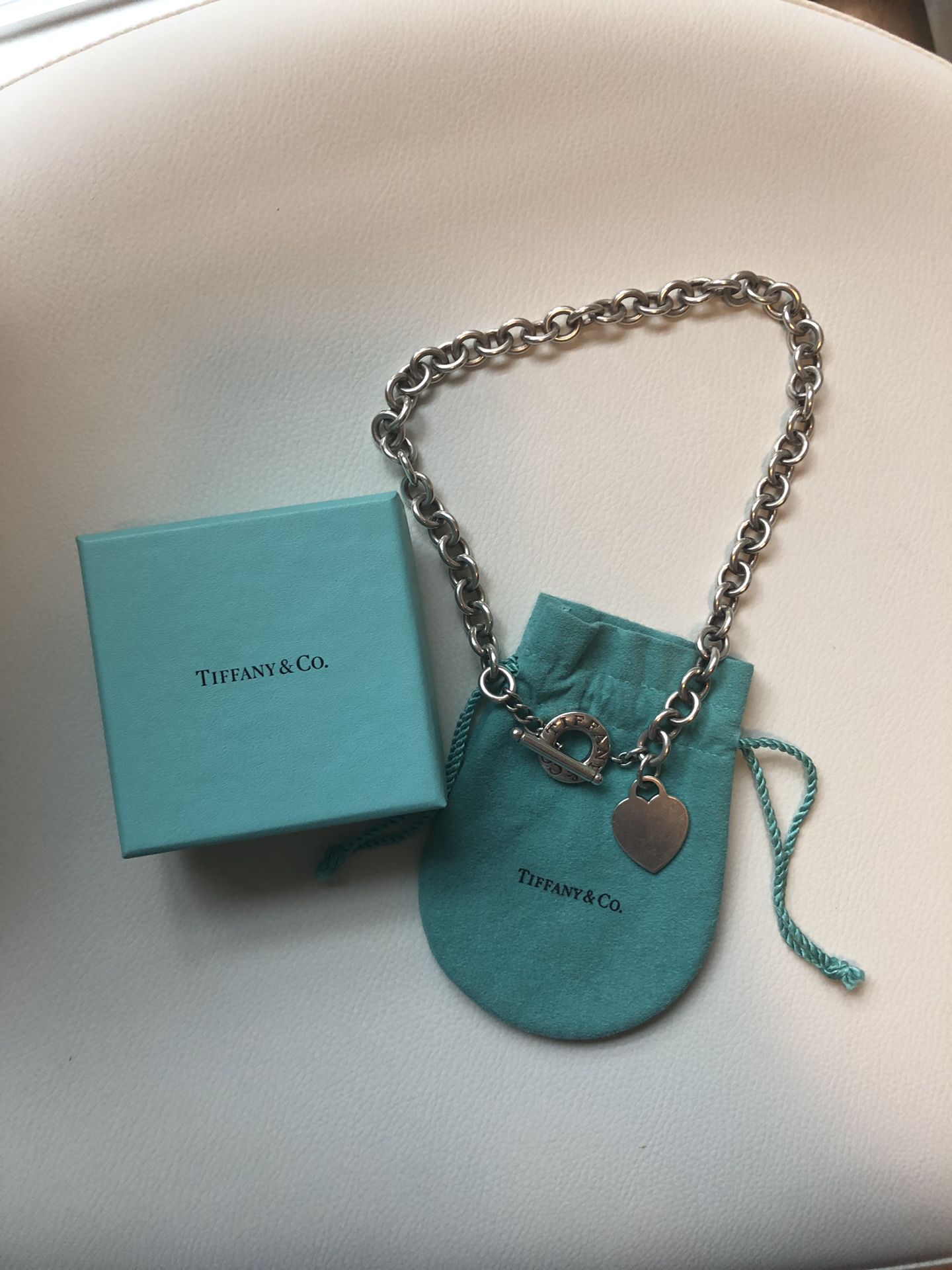 Tiffany & Co. Heart Toggle Necklace - Sterling Silver