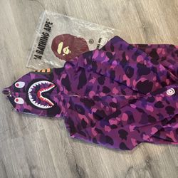 Purple Bape hoodie