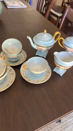 Antique Carl Tielsch & Co. Germany porcelain tea set