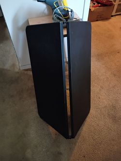 Black folding table
