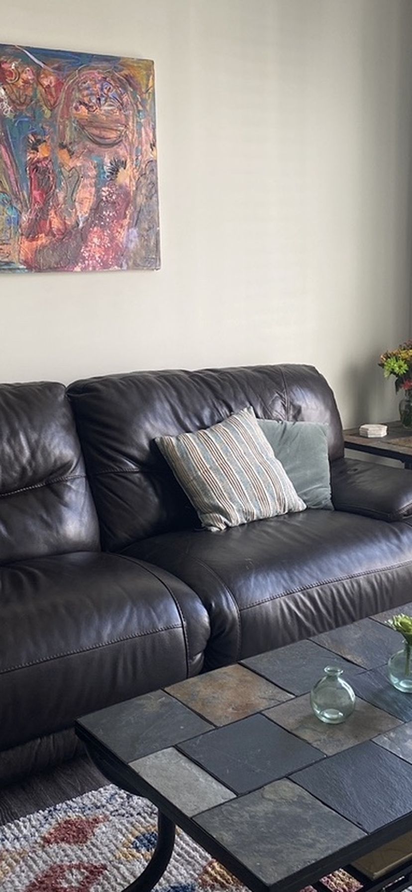 Leather Couch (double Reclining)