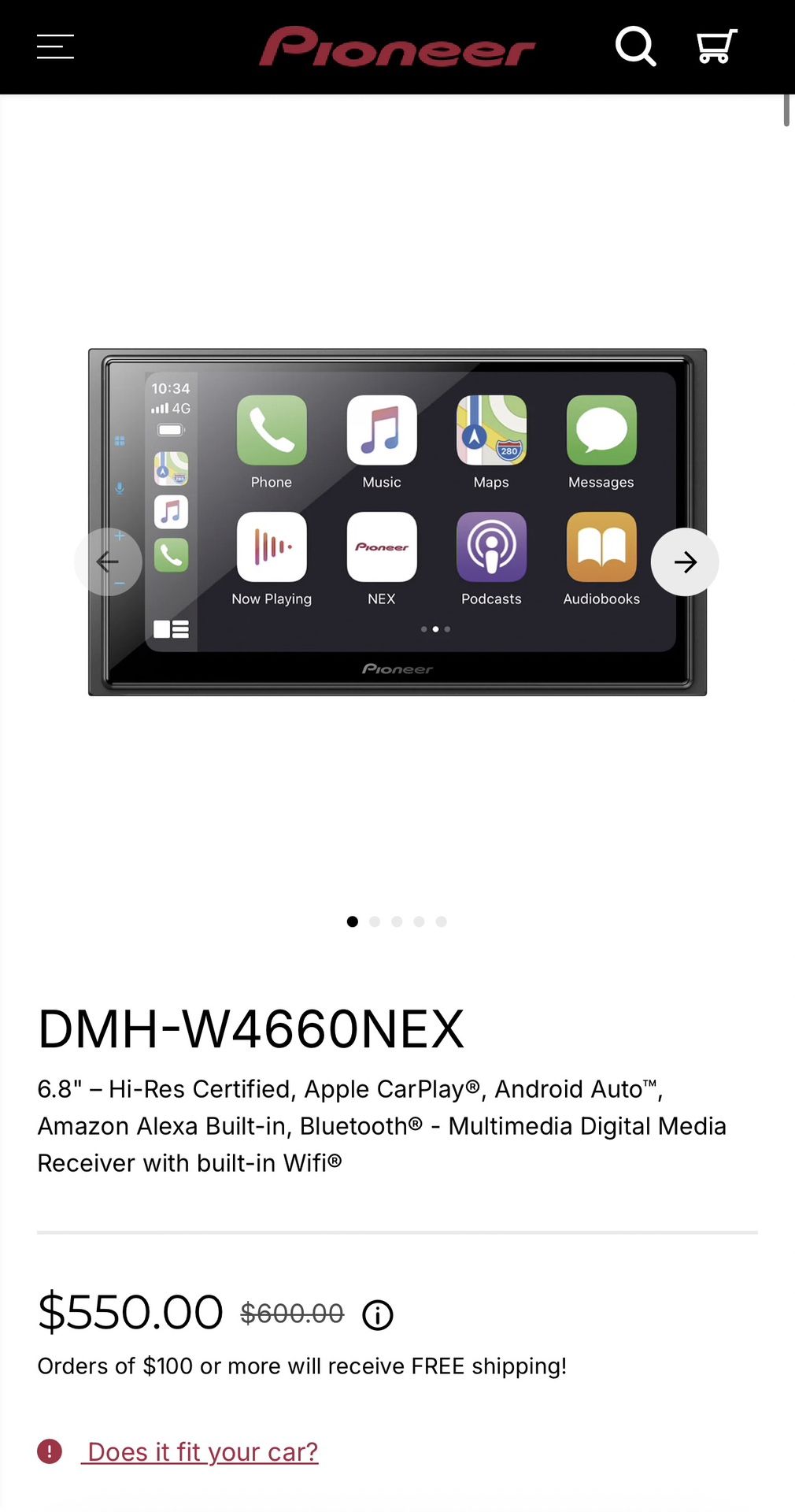 Pioneer DMH-W4660NEX