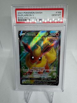 PSA 10 Flareon V Full Art 169/203 Evolving Skies