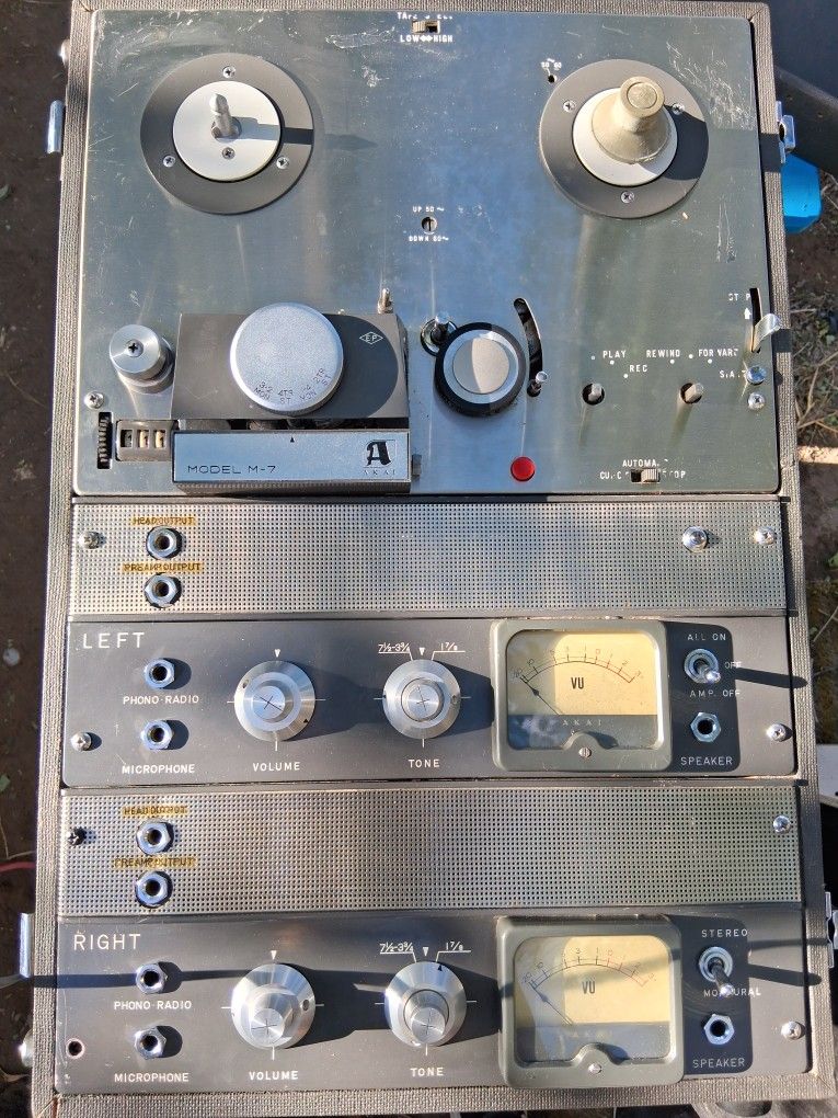 $250 AKAI M-7 TERECORDER REEL TO REEL RECORDER