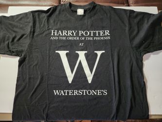 Harry Potter/Waterstones Bookstore (UK) Order of Phoenix Tee size unisex L unworn