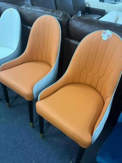 Orange dining chair，$180/2pcs