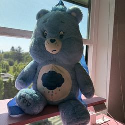 Vintage-Style Care Bears Grumpy Bear Plush Backpack | Blue Festival Bag