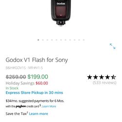 Godox V1 Flash For Sony 