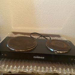 Used Double Burner Hot Plate - Works 