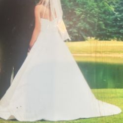 Ivory Wedding Gown, Strapless Bra/Bodice and Pedicoat