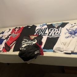 10 house league hockey jerseys 9 men’s large & 1 xl no rips excellent condition roller ice NHL