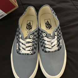 Blue Checkered Vans
