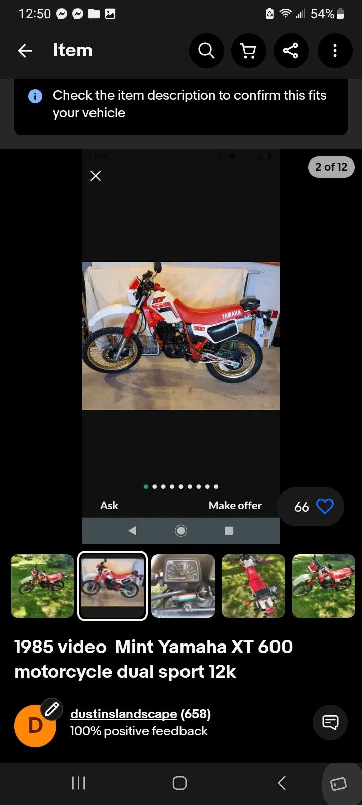 85 Mint 600cc Yamaha
