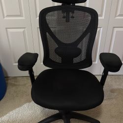 Used Office Chair With Custom Head Rest 