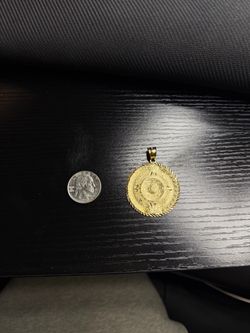 10k gold Aztec pendant