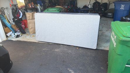 Two box springs with metal frame