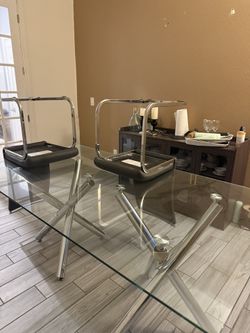 Glass Table W 4 Chairs