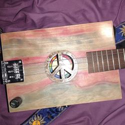 Peace Cigar Box Style Guitar 