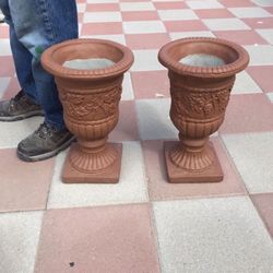 New Flower Pots Made Out Of Cement Perfect Gift 