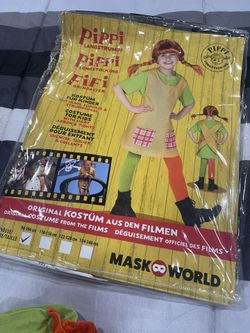 Pippi Longstocking Costume  Size 4-5 Year Old $60