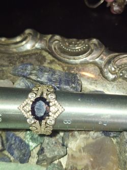 Onyx, Rainbow Topaz Rings