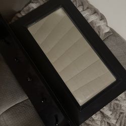 mirror with shelf and hooks