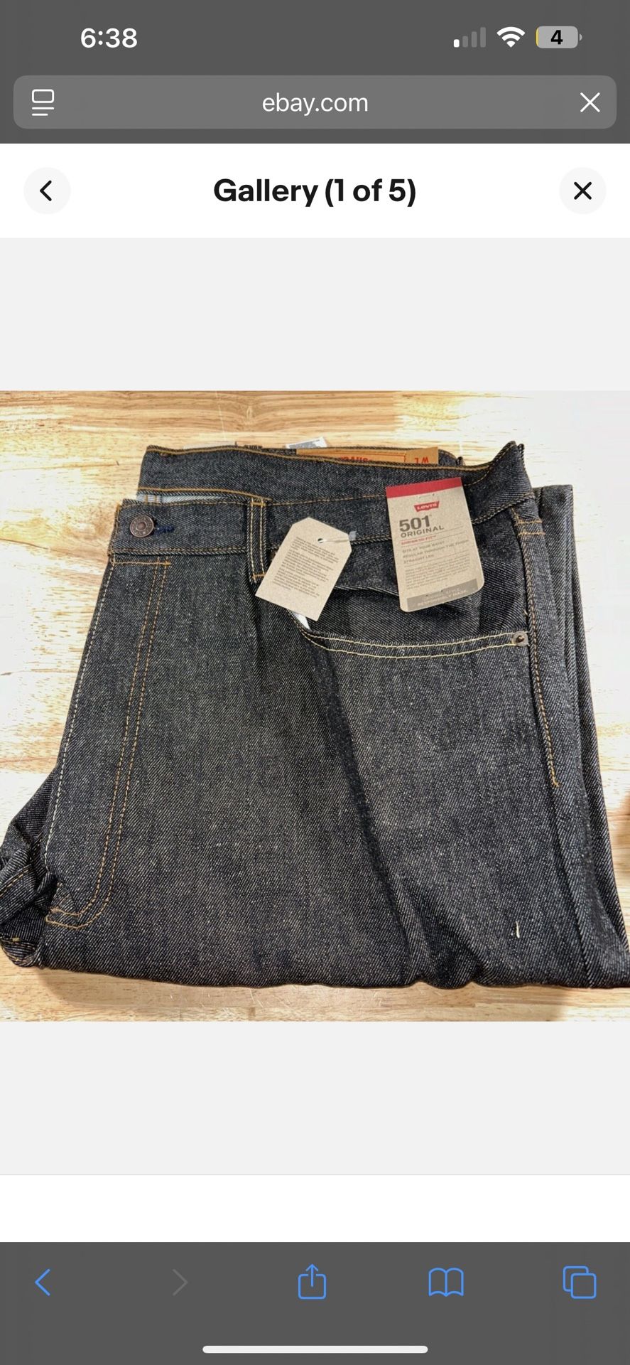 Levi’s 501s Lmk On Sizes I Got 32 To 36