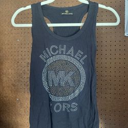 Bedazzled Black Tank - Medium