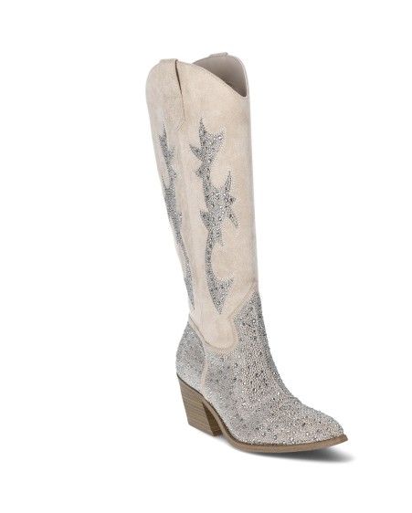 Steve MADDEN Rhinestone Western Boots Size 9 NIB