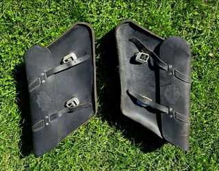 Harley Davidson Leather Saddle Bags