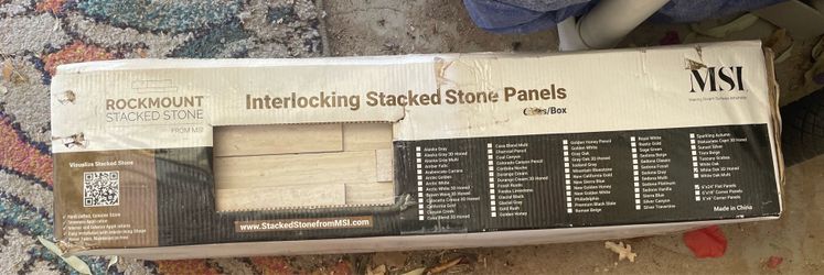 White Oak Interlocking Stone Panels