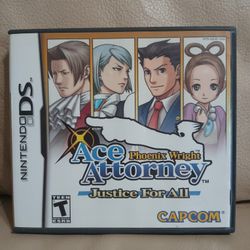 Phoenix Wright Ace Attorney Justice For All Nintendo DS Complete in Box