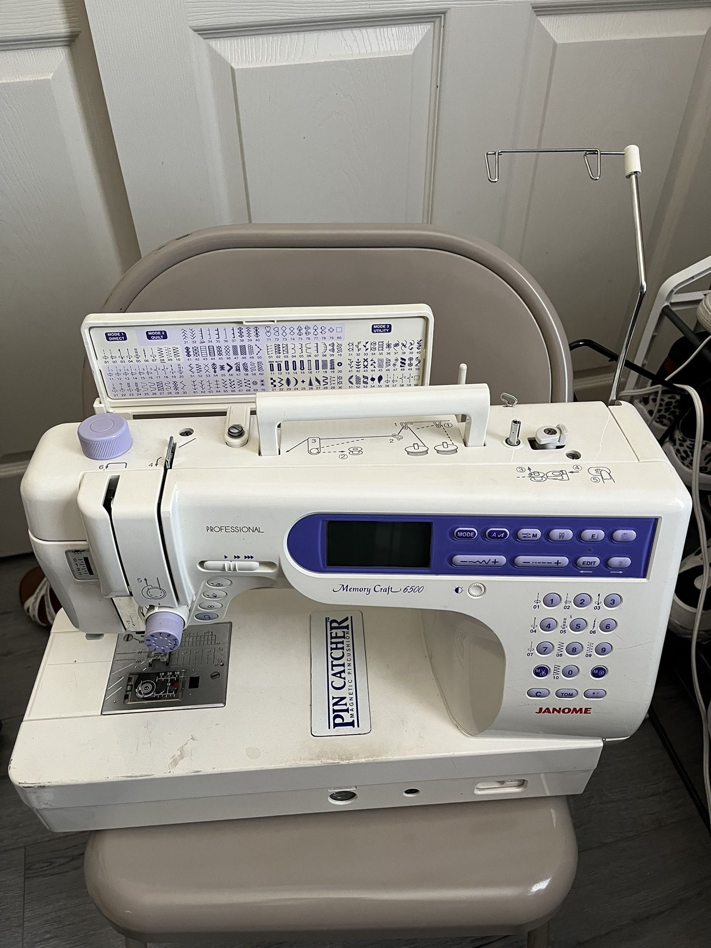 JANOME memory craft 6500 sewing machine