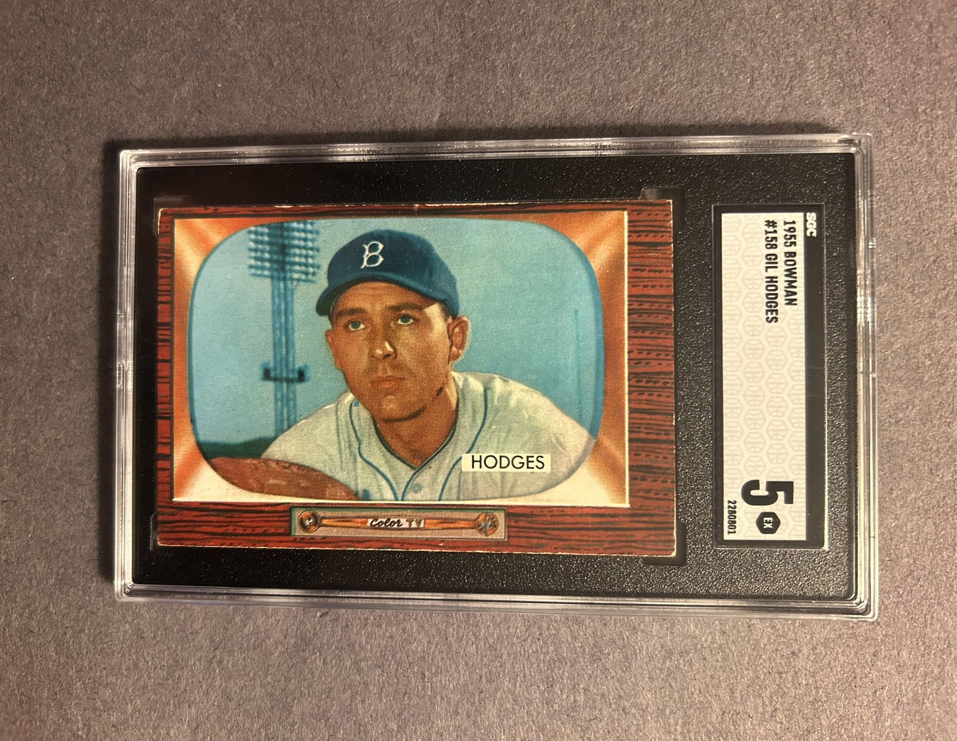 Vintage 1955 Bowman #158 Gil Hodges.Negotiable 