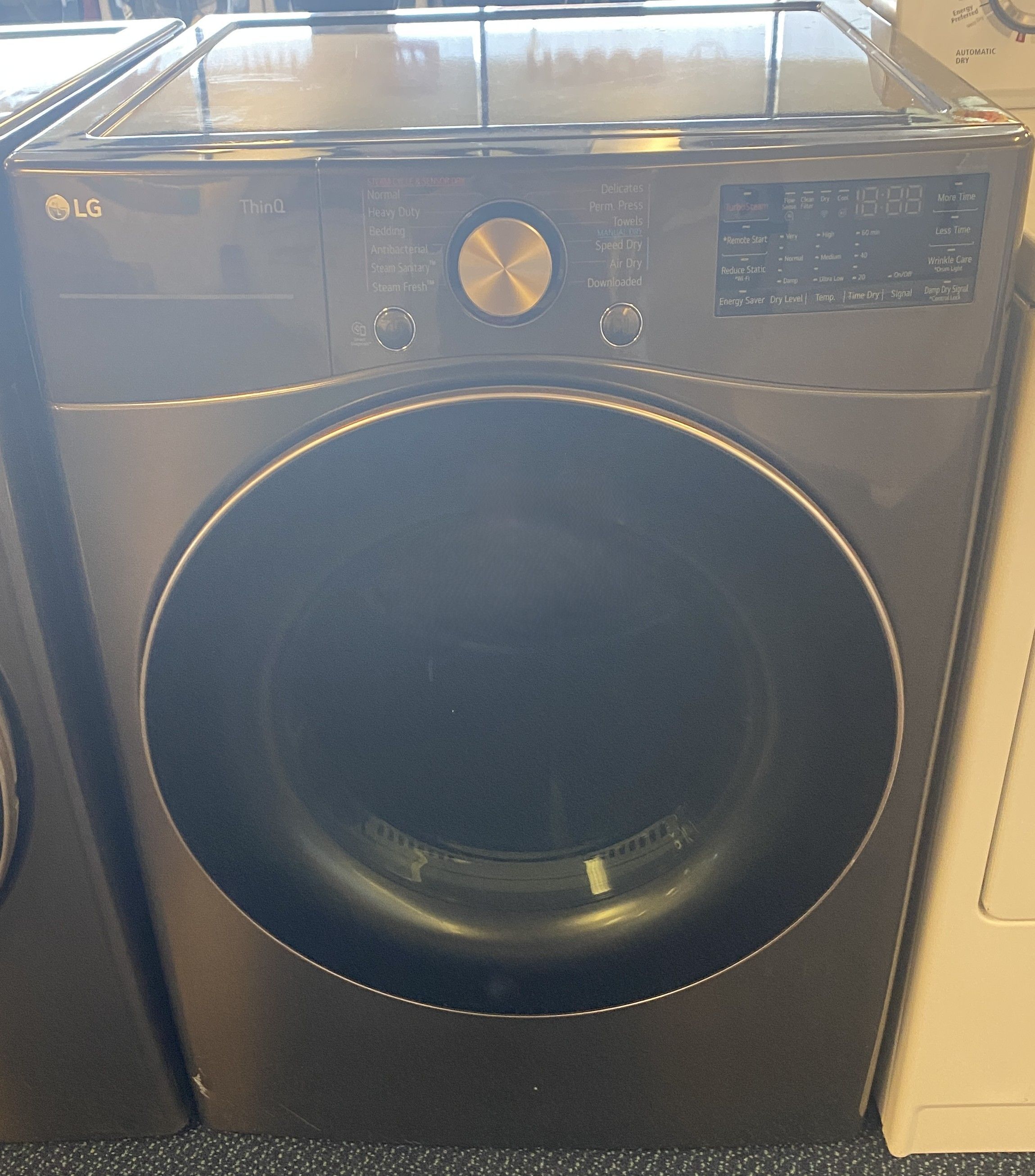 Grey LG Front Load Style Electric Dryer (6-0059)