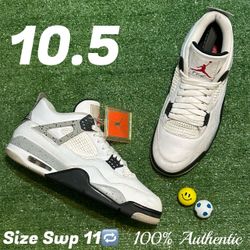 Size 10.5 Air Jordan 4 Retro “White Cement 2016”