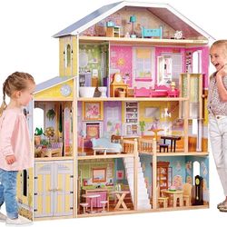 kidkraft majestic mansion wooden dollhouse