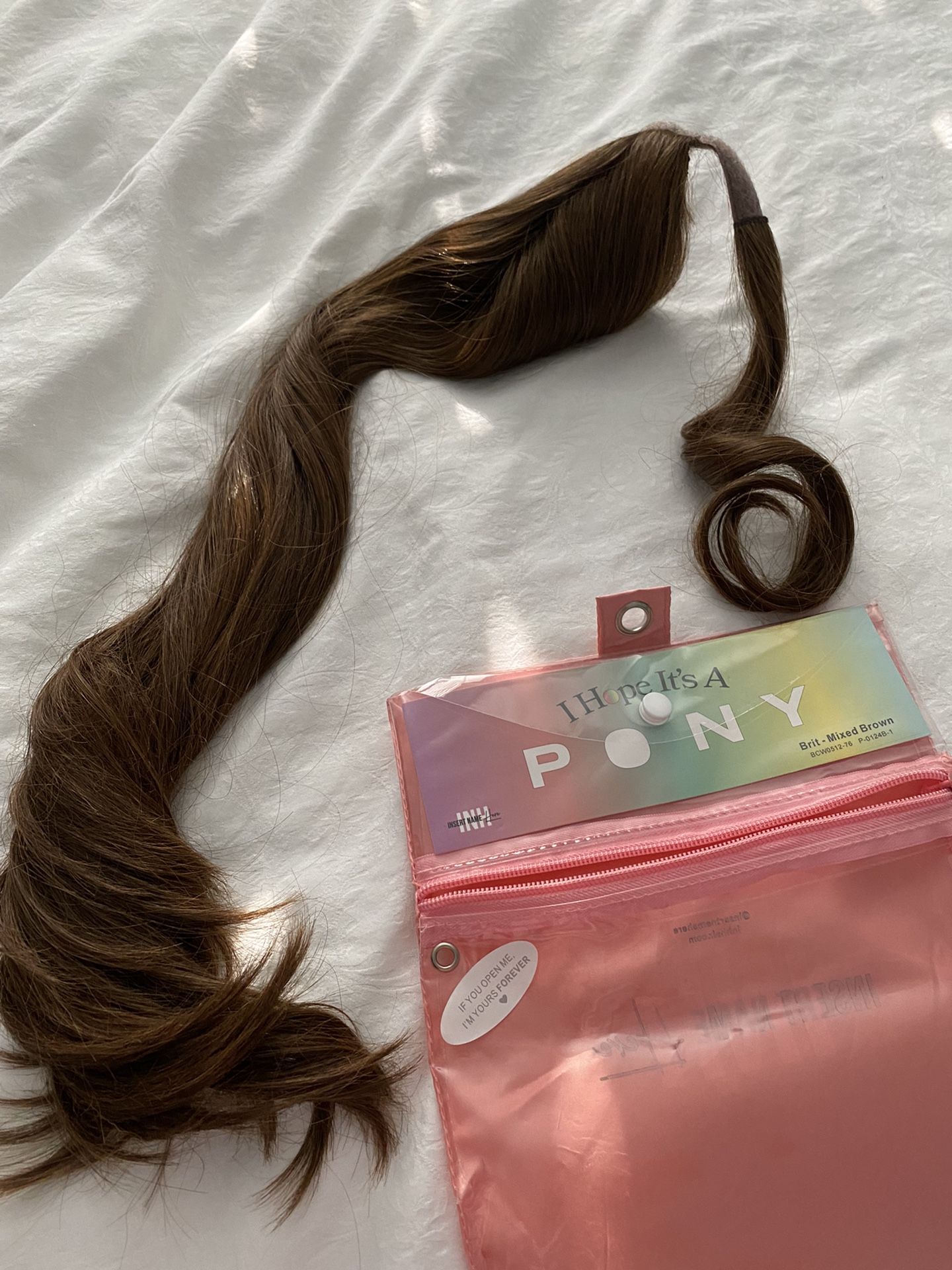 MIYA PONY EXTENSION IN CHOCOLATE BROWN Lara + Miya – Insert Name Here main image 2