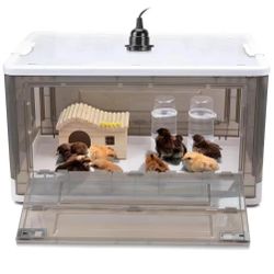New Chick Brooder,Brooder Box for Chicks,Brooder Heater Warms up to 15 Chicks (20″x14″x12″)