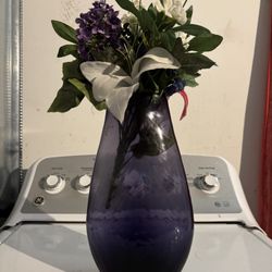 Mystic Deep Purple Glass Vase