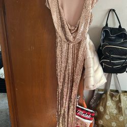 Beautiful Gold Sequence Dress