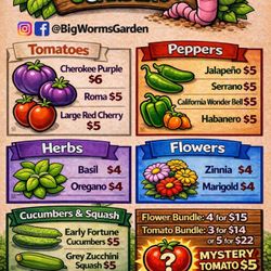🌱 Backyard grown plants ready for your garden!