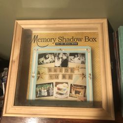 Wood Memory Shadow Box 12 X 12 With Glass Window Brand New For Crafts Or Projects