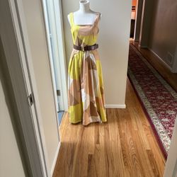 Donna Karan Geometric Print Dress