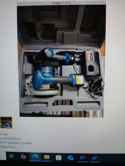 Ryobi 14.4v Drill Saw Combo In Case