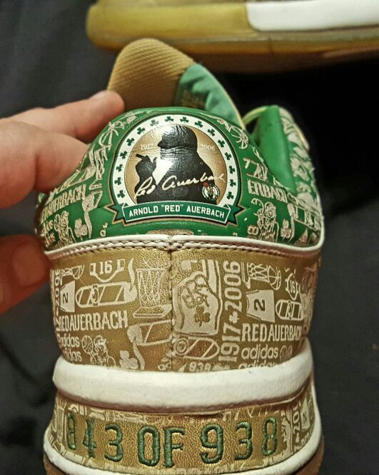 Boston Celtics Tribute to Red Auerbach Shoes sz 13