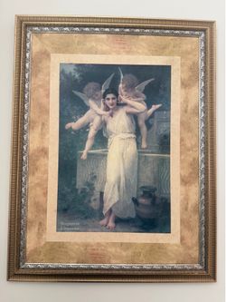 Large Framed Classic Art Print – "L'Innocence" by William-Adolphe Bouguereau