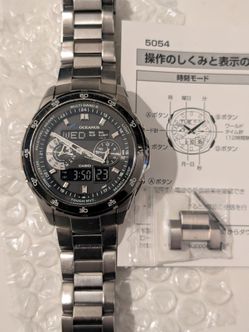 RARE JDM Casio Oceanus OCW-T400 TOUGH SOLAR MB6 ATOMIC RADIO TITANIUM TRIPLE WORLD TIME ALRM CHRONOGRAPH