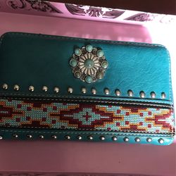 Beautiful Montana West Turquoise Wallet