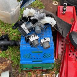 Master cylinder, ABS module brake booster